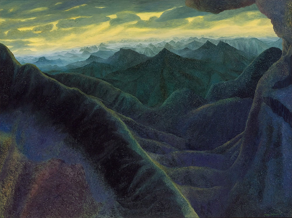 William ROBINSON 'Green mountains' ('Mountain' series, 2nd of five) 1992