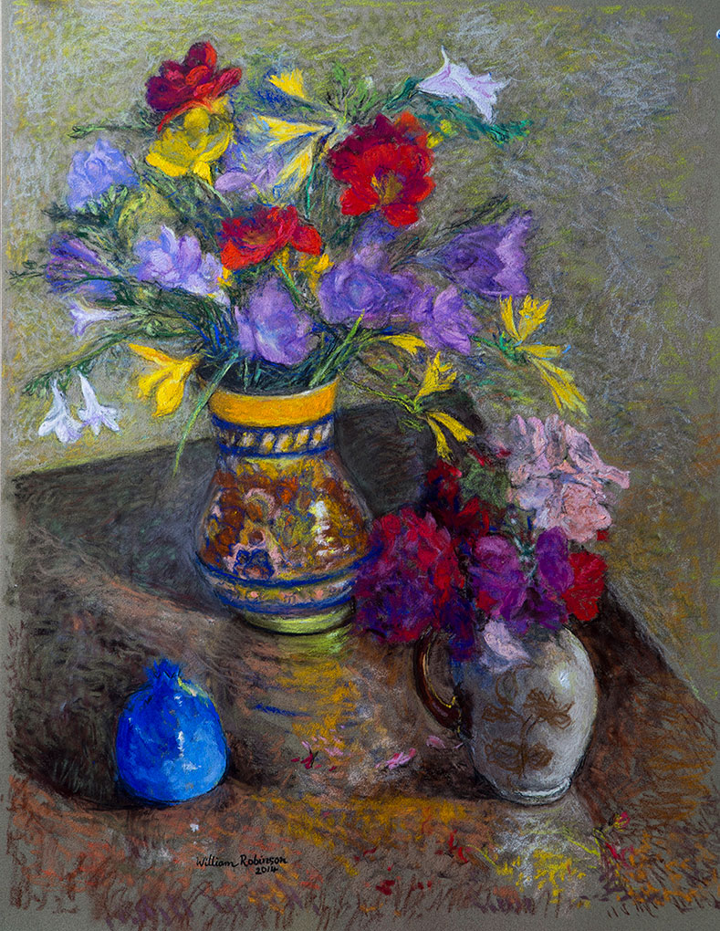 William ROBINSON 'Freesias and geraniums' 2014