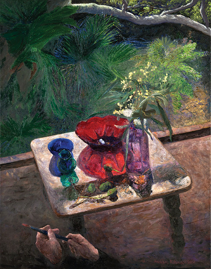 William ROBINSON 'Still life with old glass and pearls' 2010
