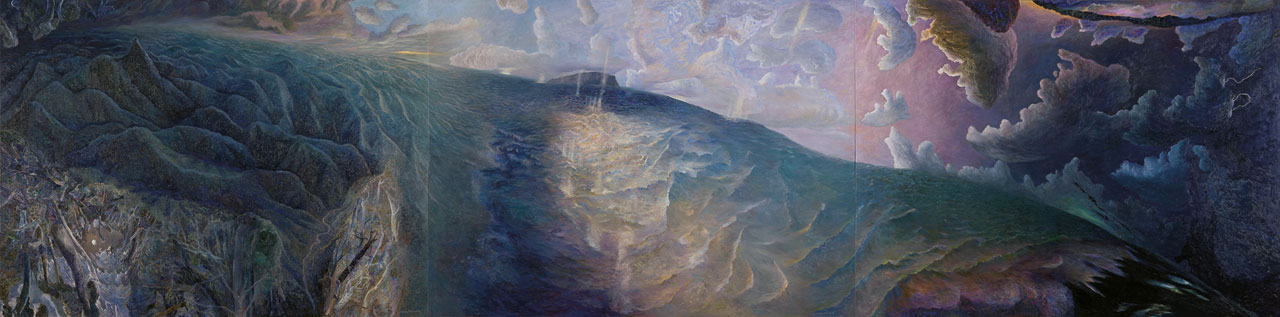 William Robinson 'Creation landscape: Earth and sea' 1995