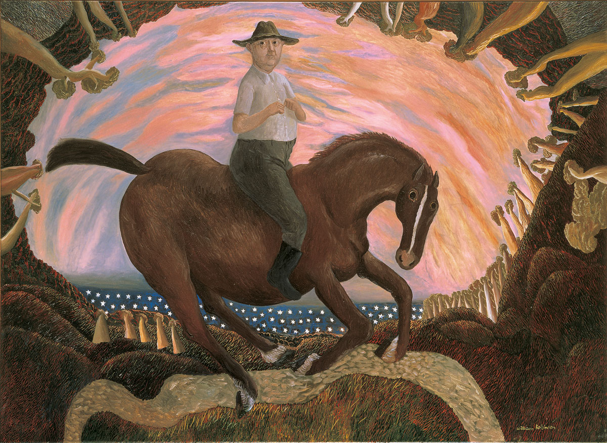 William Robinson 'Equestrian self portrait' 1987