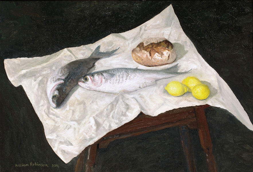 William ROBINSON 'Still life with stunned mullet' 2014