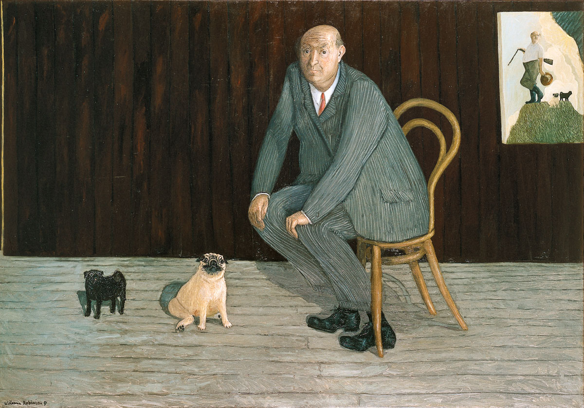 William Robinson 'Self portrait for town and country' 1990