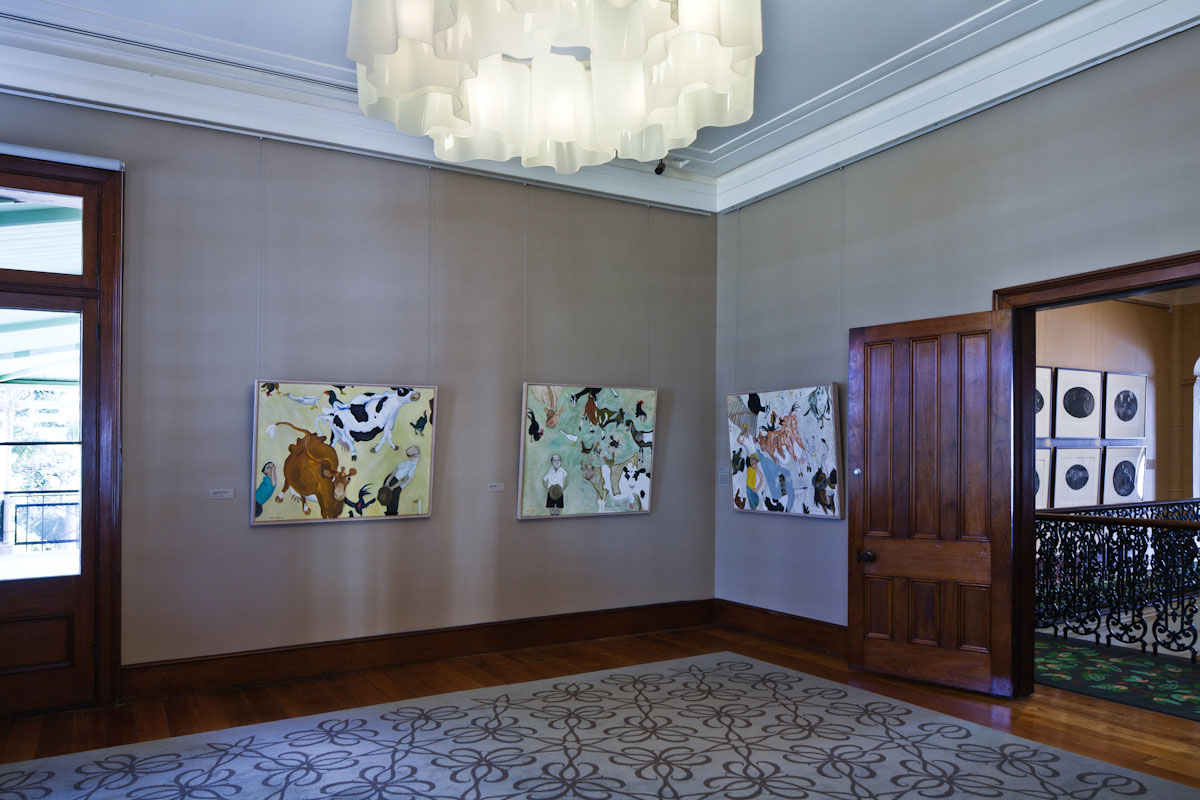 Installation view of 'William Robinson: The Farmyards', 2013-14