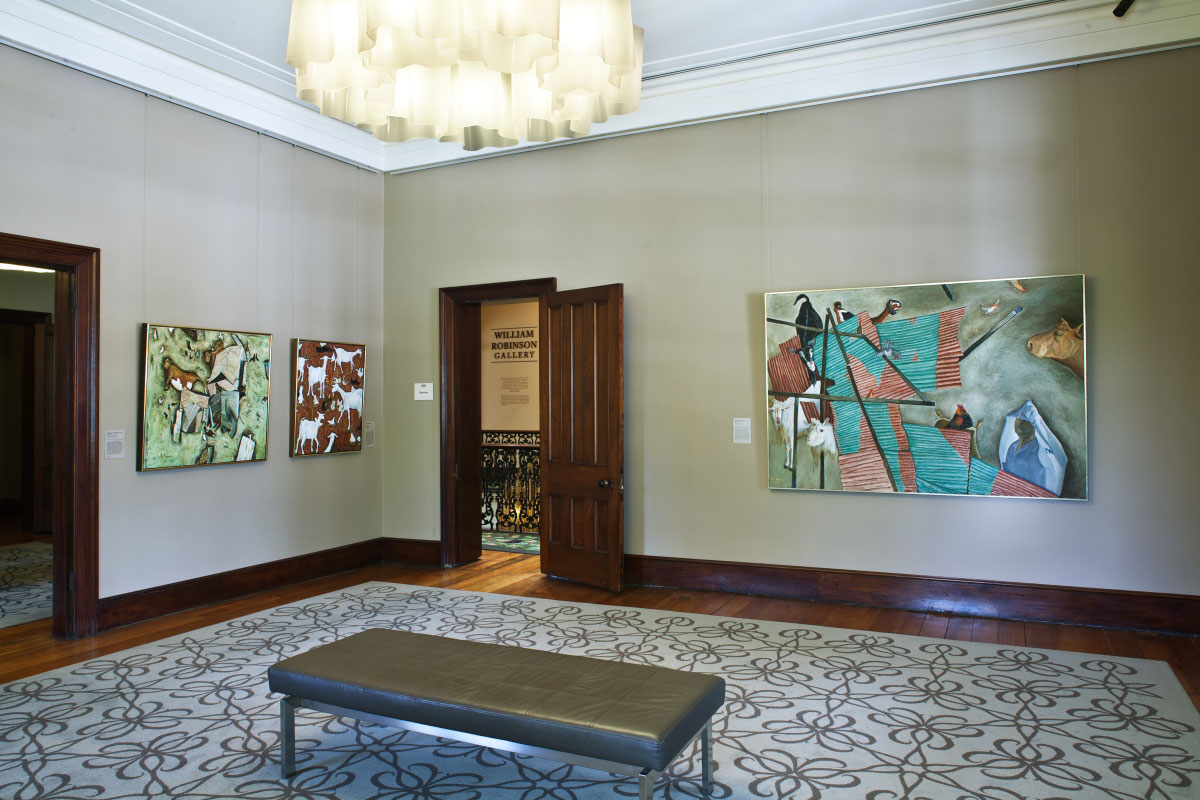 Installation view of 'William Robinson: Insights', 2012-13